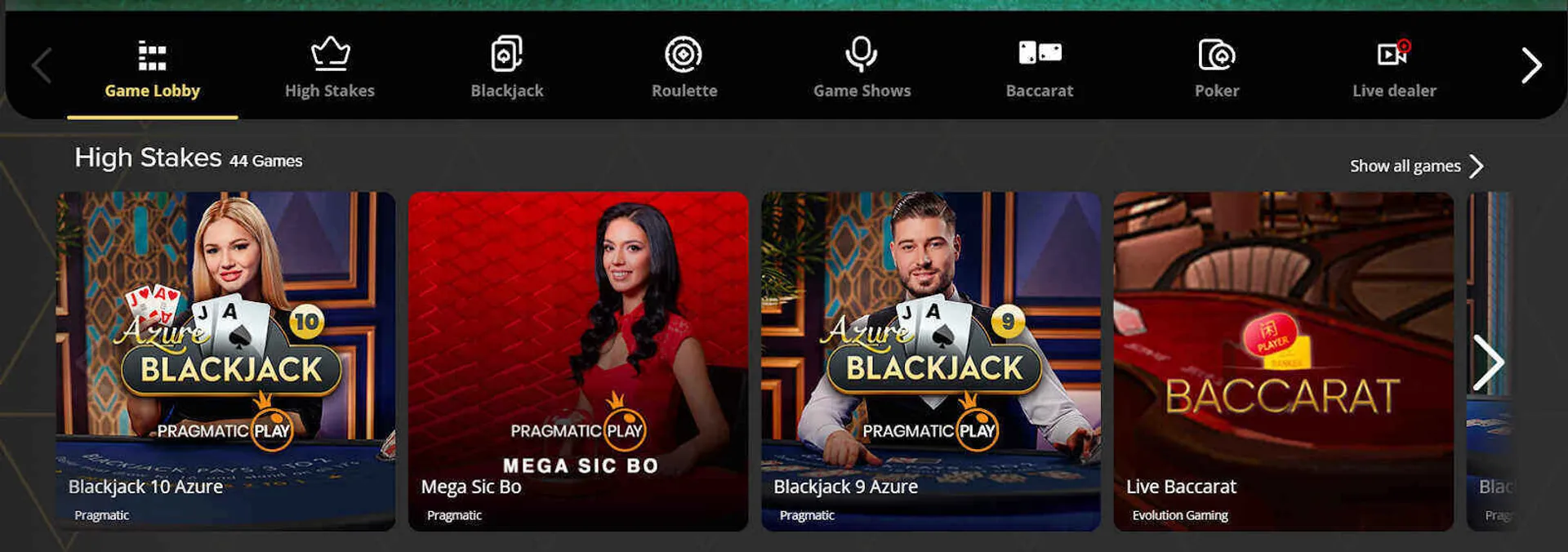 Betting website