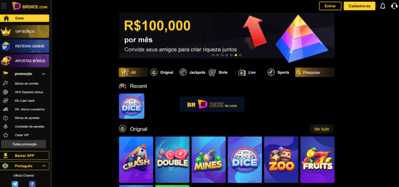 Betano 1 real